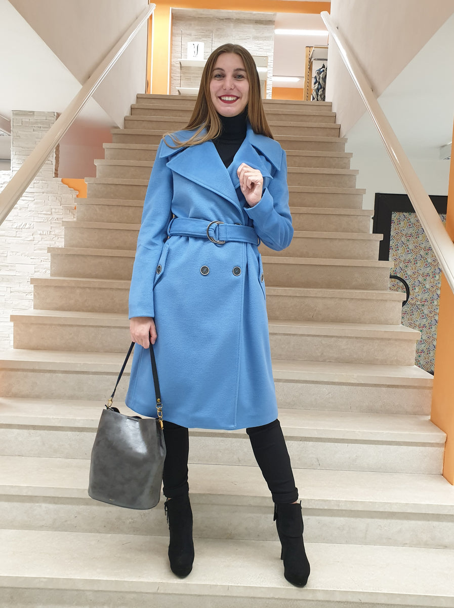 Cappotto Azzurro Polvere Zara Zara Cappotto Celeste Blazer