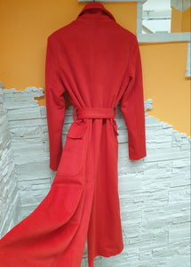Cappotto lungo rosso