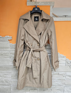 Trench retro trapuntato