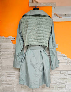 Trench retro trapuntato