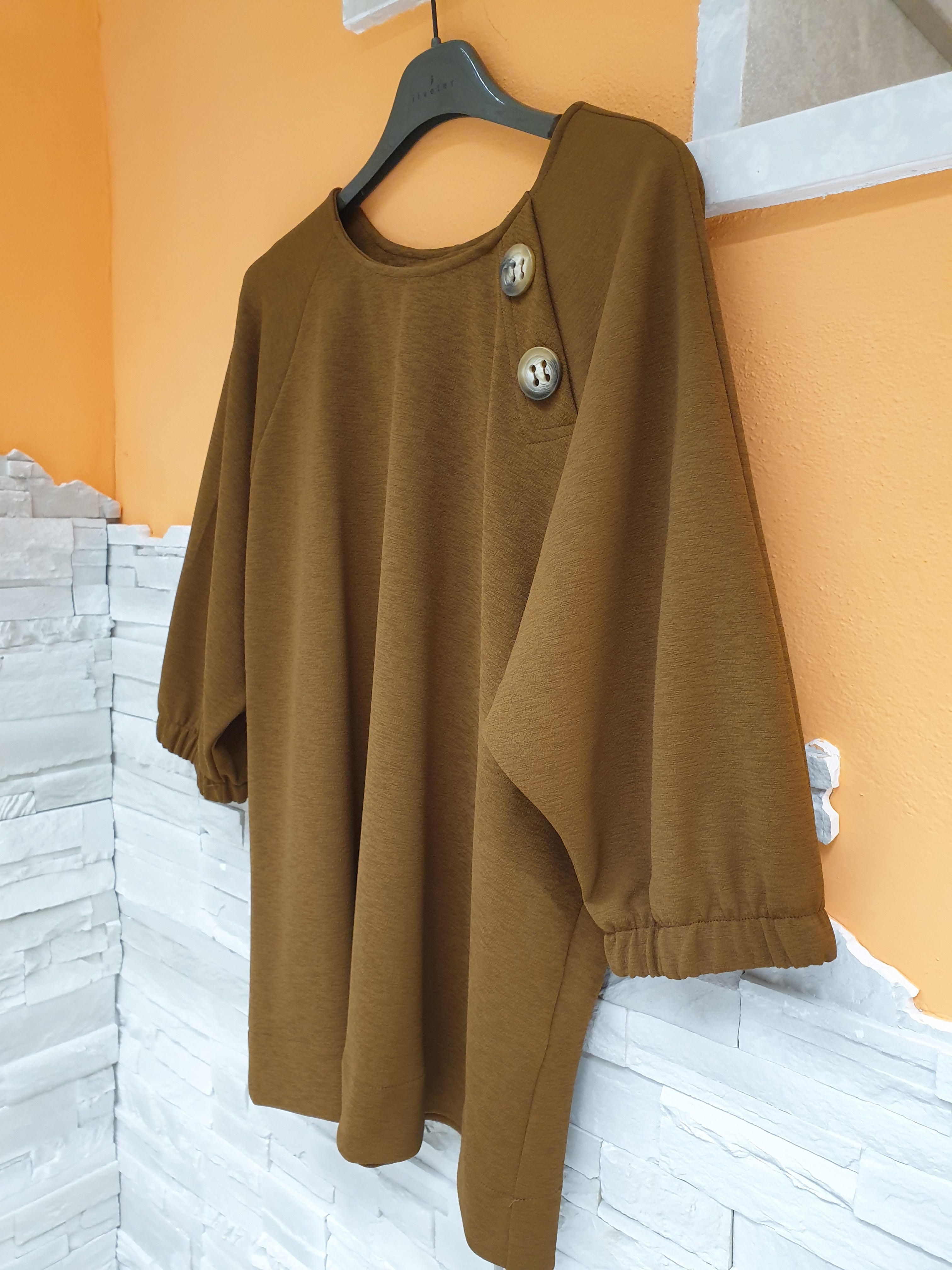 Blusa 3/4 pipistrello CURVY