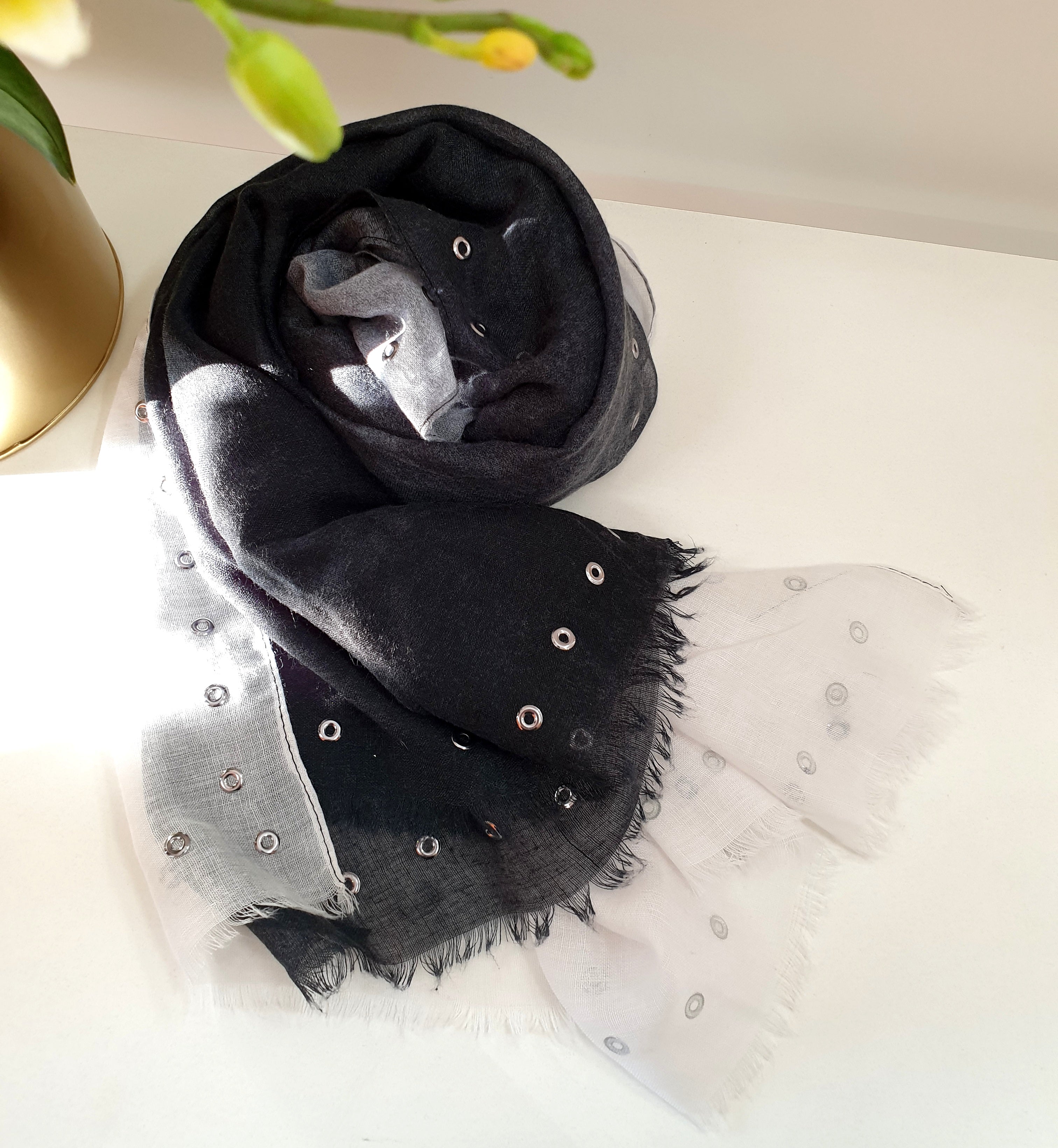 Pashmina borchiette black