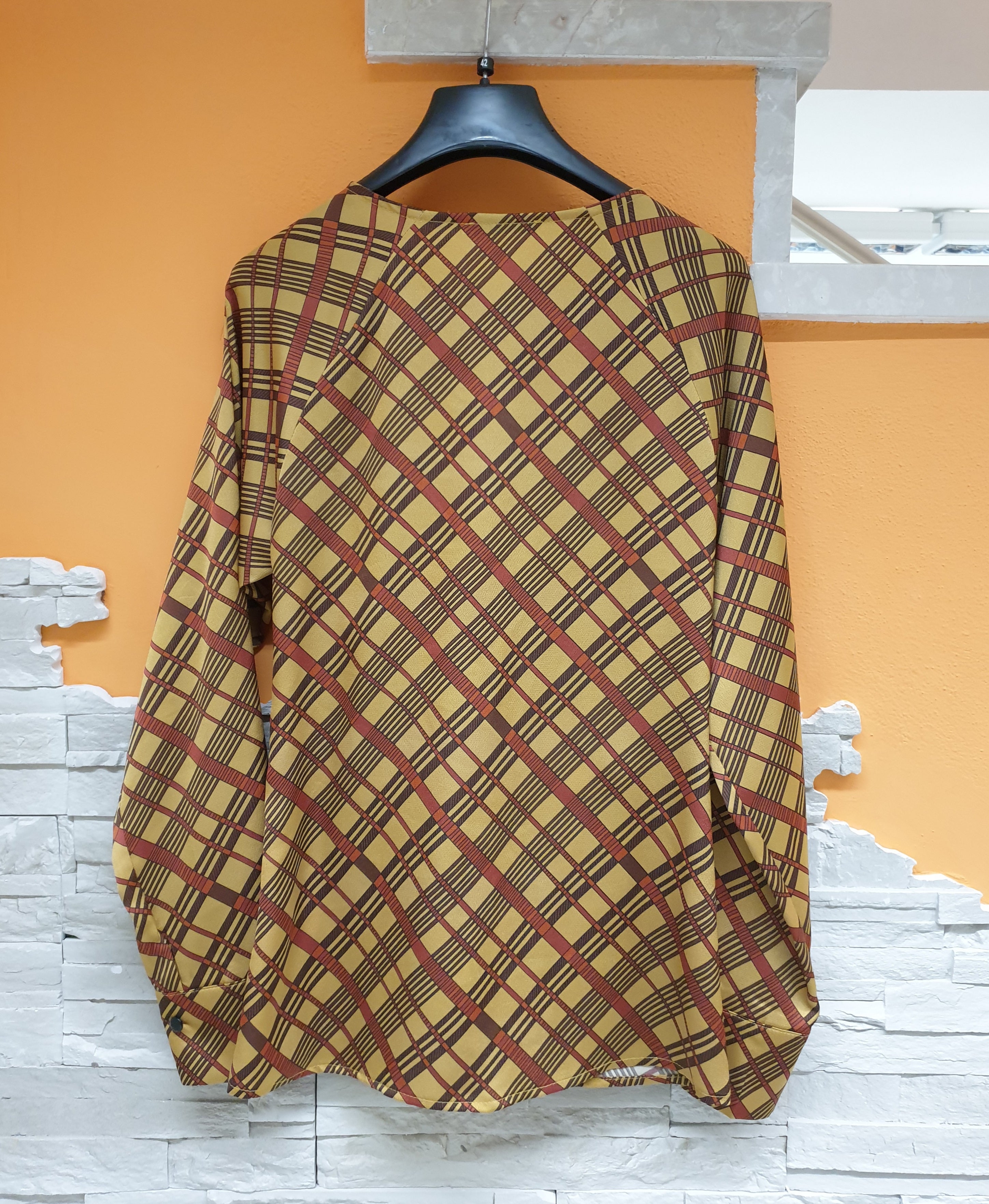 Blusa ocra check