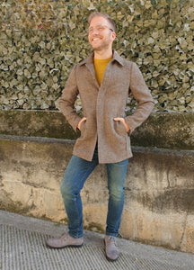 Cappotto beige lanato