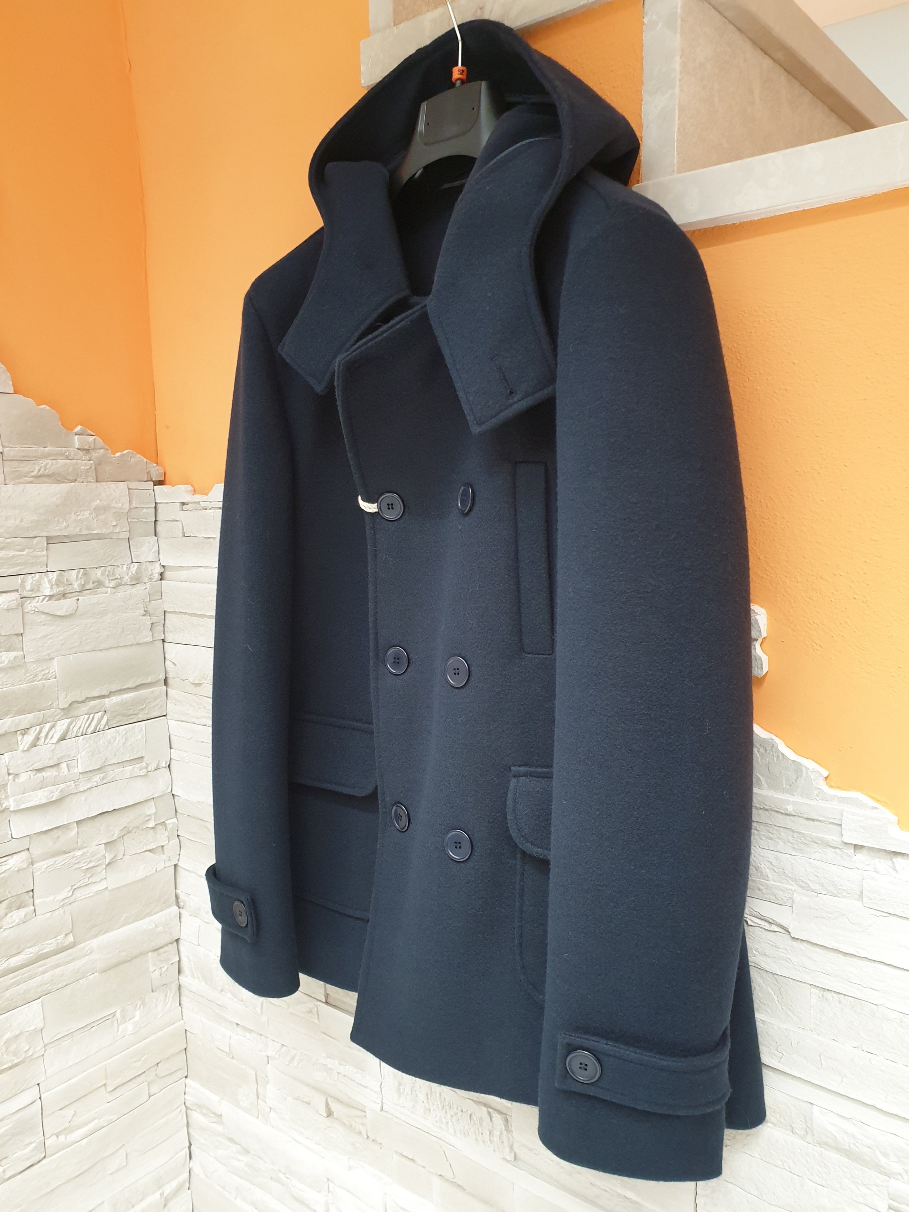 Giacca peacoat cappuccio