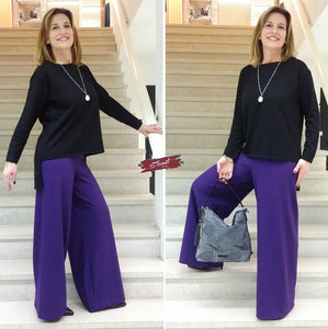 Pantalone palazzo maglia