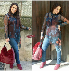 Blusa tulle fantasy